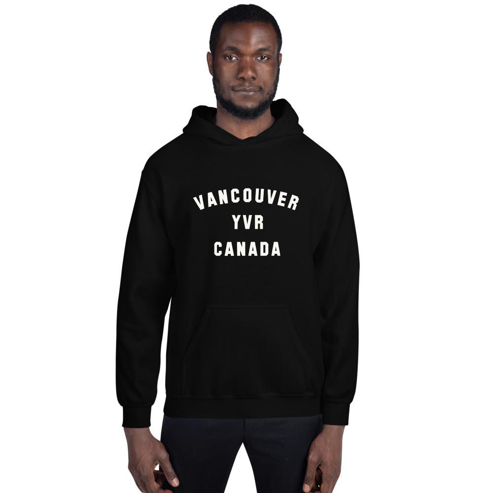 Varsity Hoodie - White • YVR Vancouver • YHM Designs - Image 01