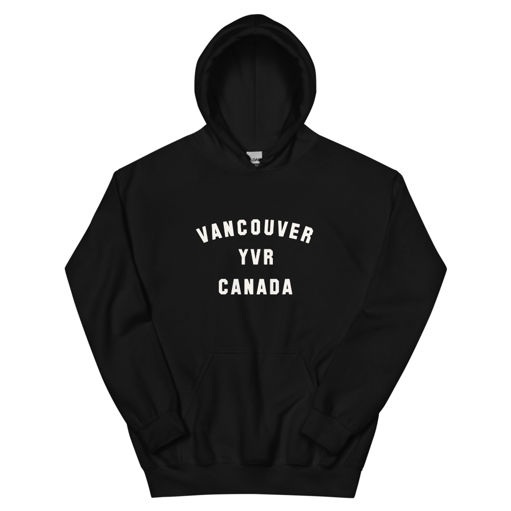 Varsity Hoodie - White • YVR Vancouver • YHM Designs - Image 02