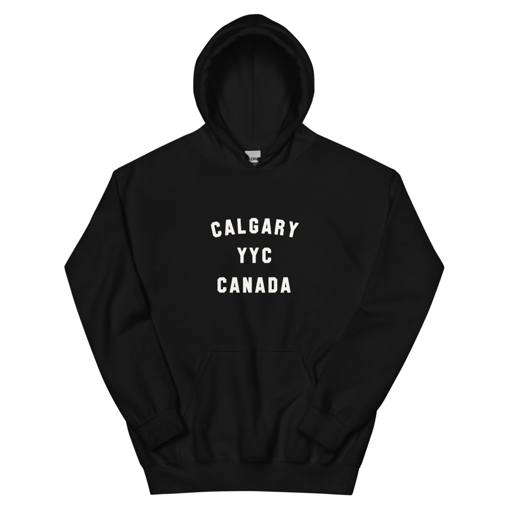 Varsity Hoodie - White • YYC Calgary • YHM Designs - Image 02
