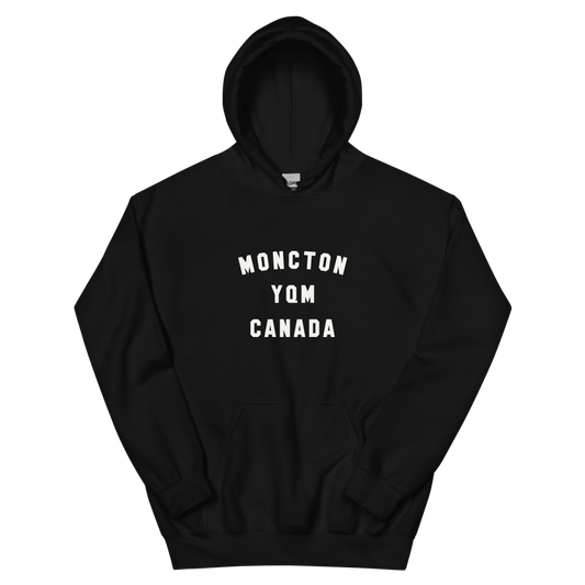 Varsity Hoodie - White • YQM Moncton • YHM Designs - Image 02