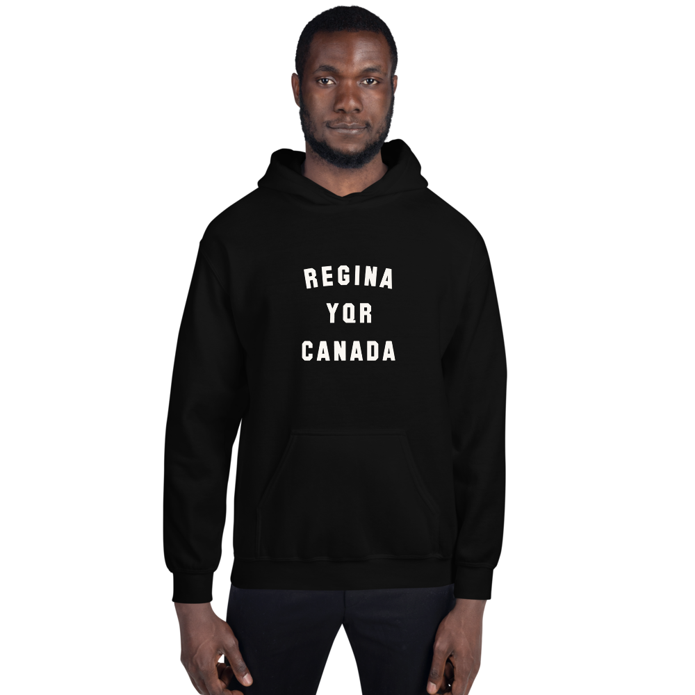 Varsity Hoodie - White • YQR Regina • YHM Designs - Image 01