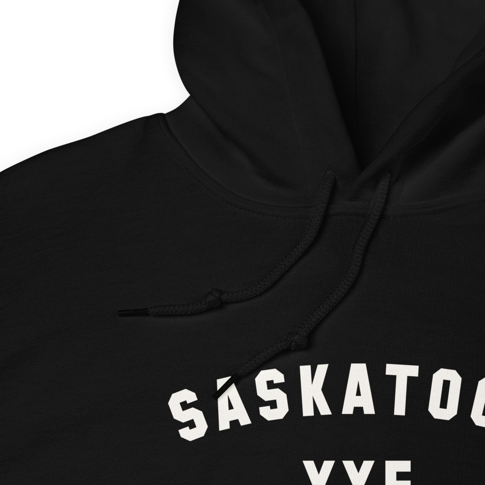 Varsity Hoodie - White • YXE Saskatoon • YHM Designs - Image 06