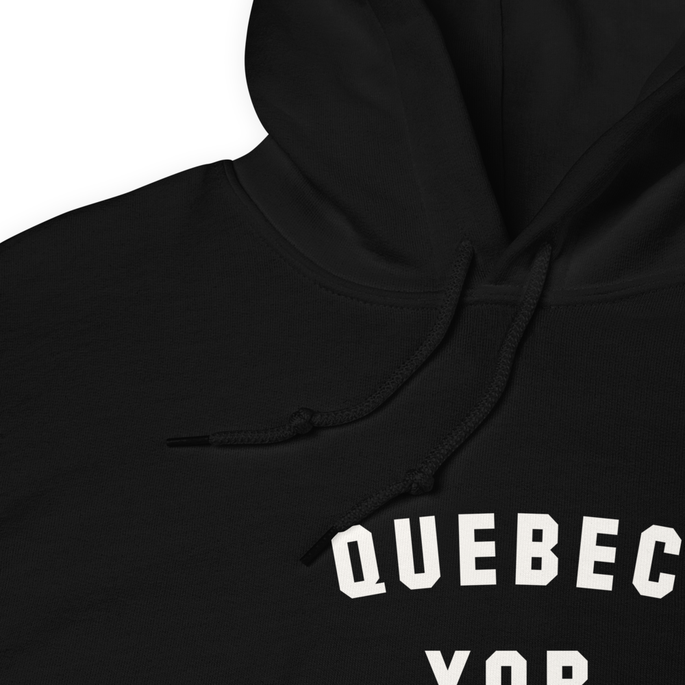 Varsity Hoodie - White • YQB Quebec City • YHM Designs - Image 06