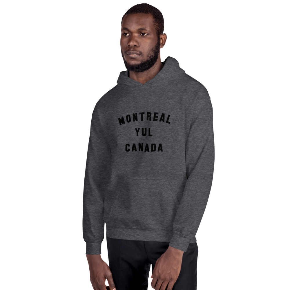 Varsity Hoodie - Black • YUL Montreal • YHM Designs - Image 06