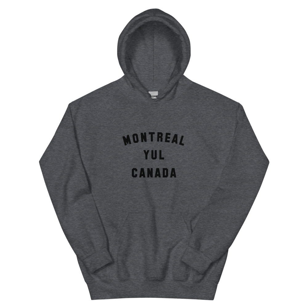 Varsity Hoodie - Black • YUL Montreal • YHM Designs - Image 02