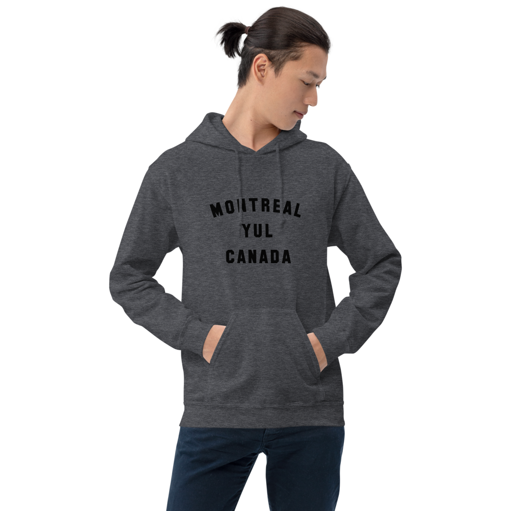 Varsity Hoodie - Black • YUL Montreal • YHM Designs - Image 05