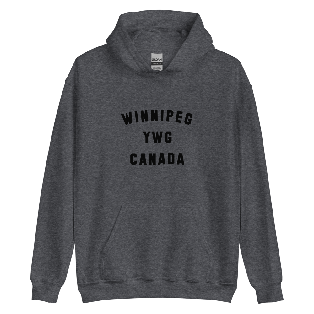 Varsity Hoodie - Black • YWG Winnipeg • YHM Designs - Image 07