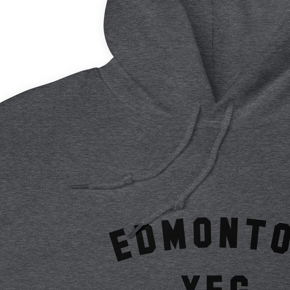 Varsity Hoodie - Black • YEG Edmonton • YHM Designs - Image 08