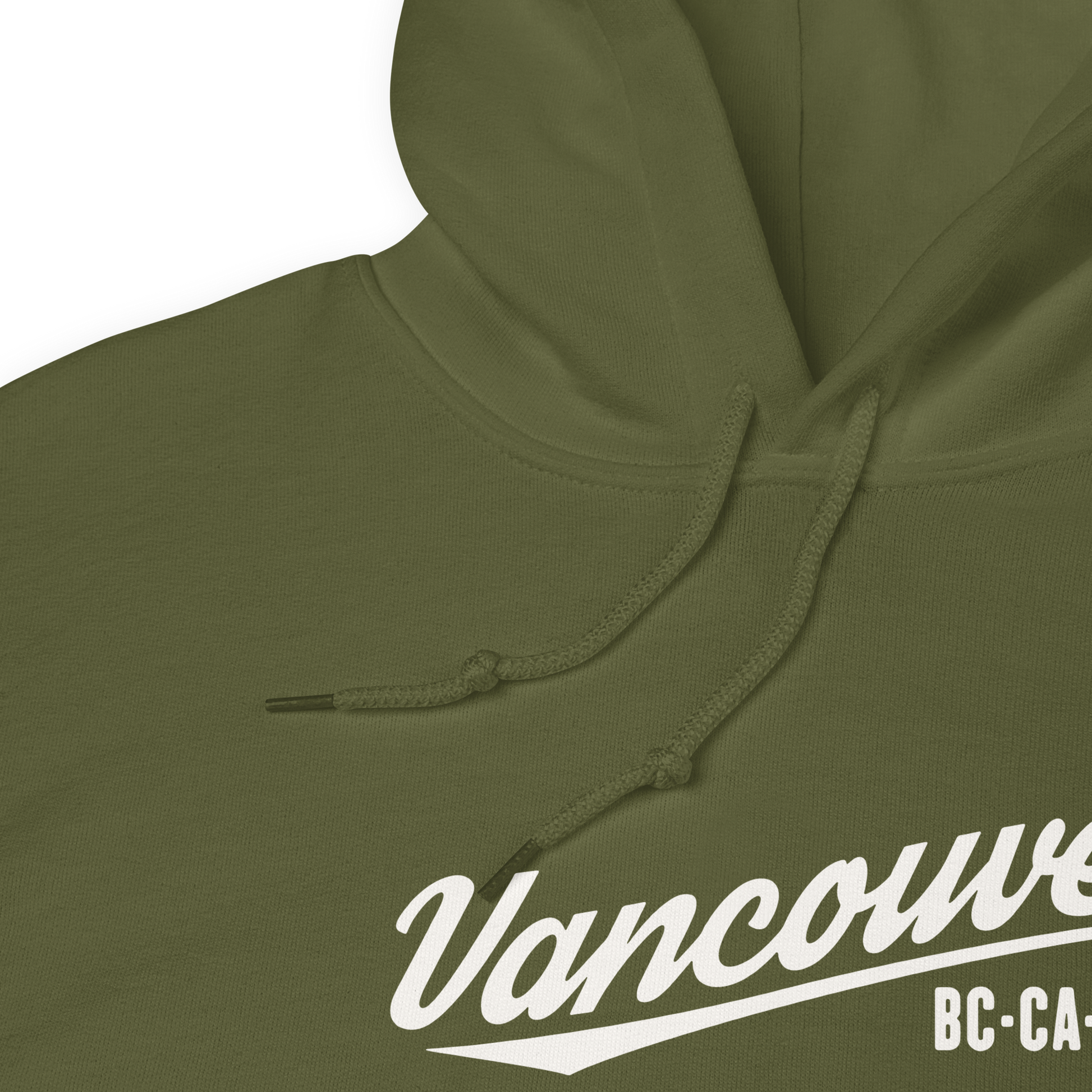 Vintage Script Unisex Hoodie • YVR Vancouver • YHM Designs - Image 06