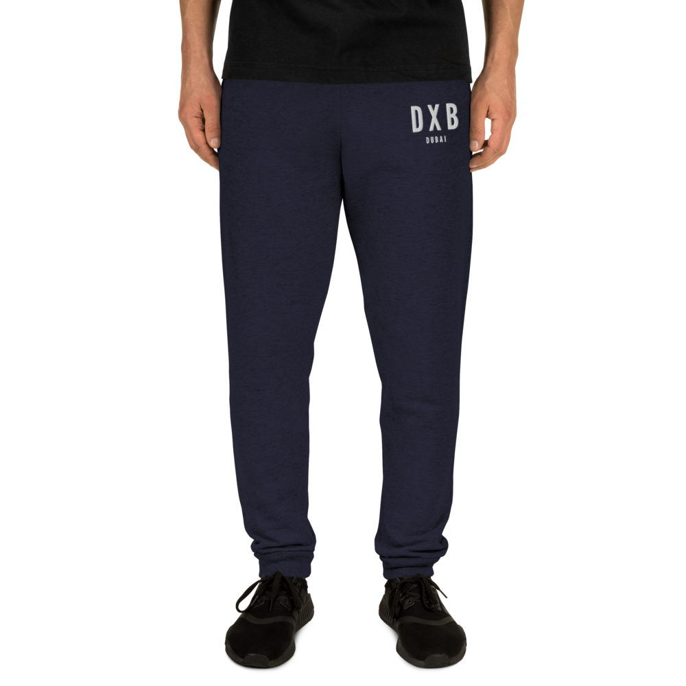 YHM Designs - DXB Dubai Joggers, Sweatpants - Embroidered with City Name and Airport Code - Image 05