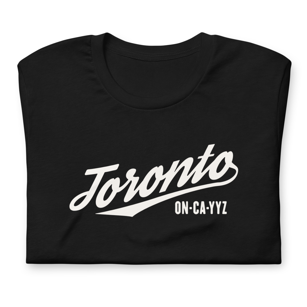 Vintage Script Unisex T-Shirt • YYZ Toronto • YHM Designs - Image 07