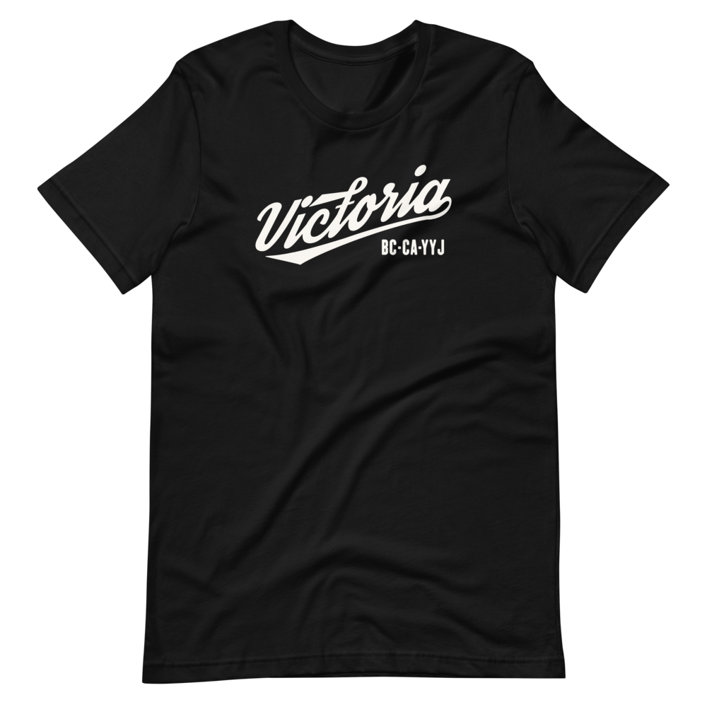 Vintage Script Unisex T-Shirt • YYJ Victoria • YHM Designs - Image 05