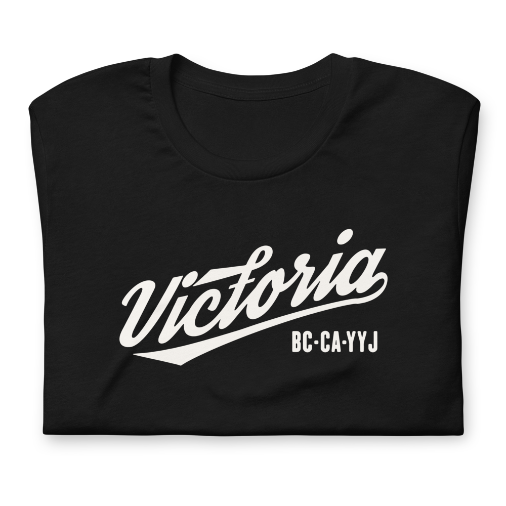 Vintage Script Unisex T-Shirt • YYJ Victoria • YHM Designs - Image 07