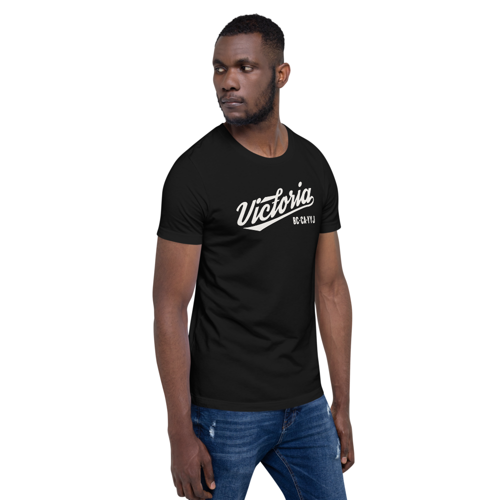 Vintage Script Unisex T-Shirt • YYJ Victoria • YHM Designs - Image 09