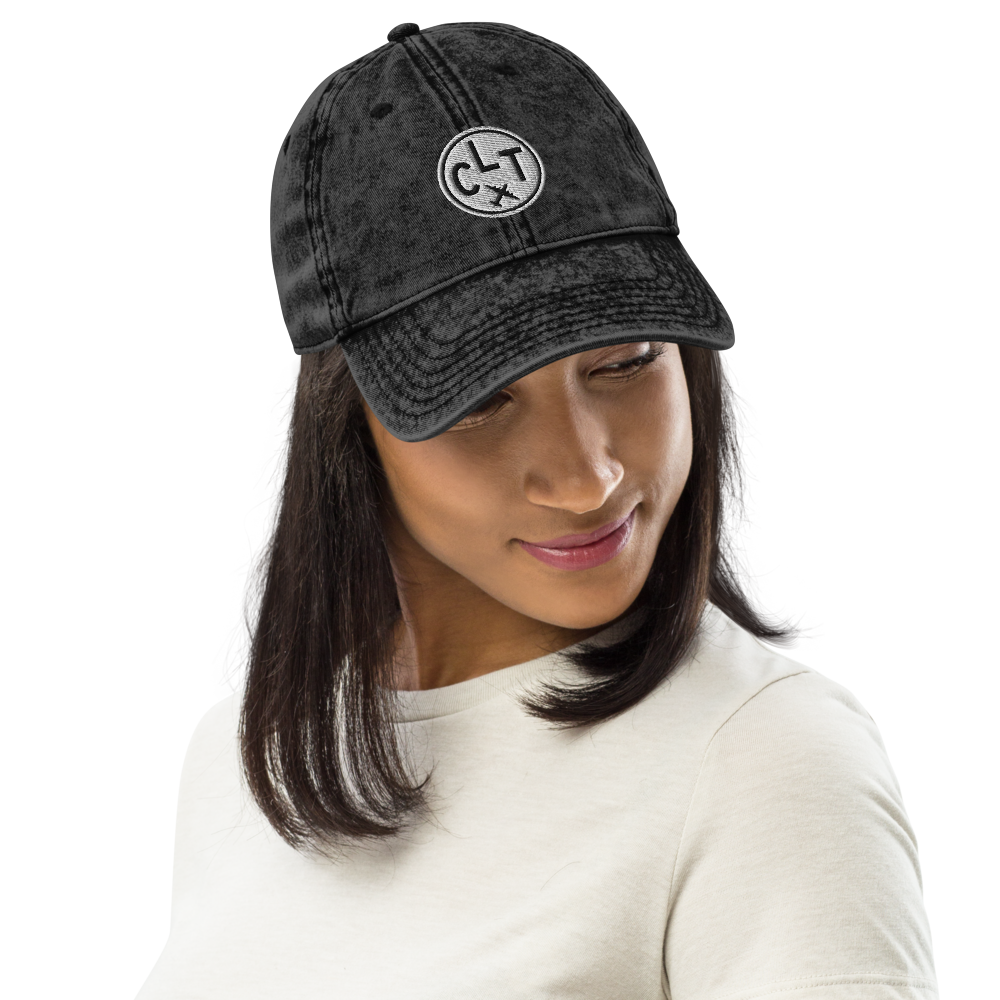 Roundel Design Twill Cap • CLT Charlotte • YHM Designs - Image 04