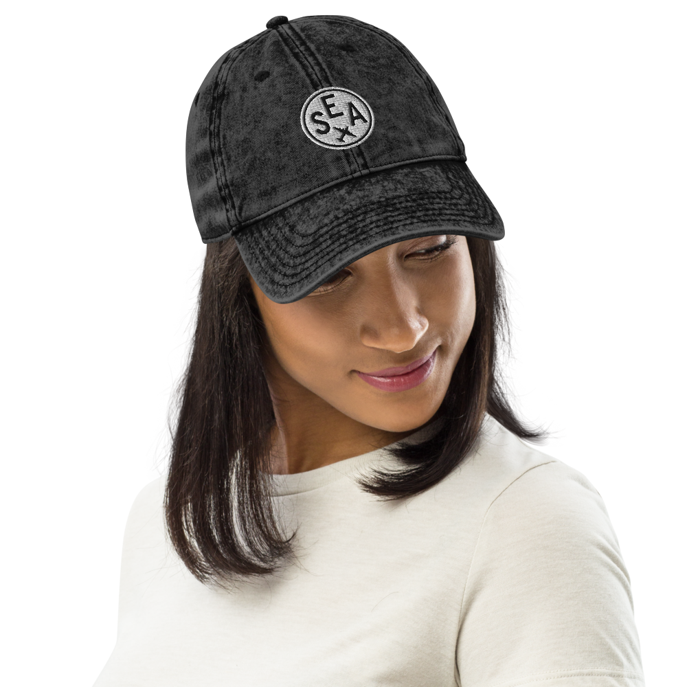 Roundel Design Twill Cap • SEA Seattle • YHM Designs - Image 04