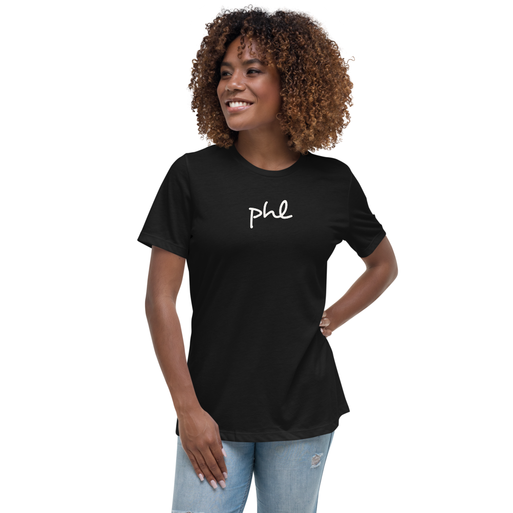 Women's Relaxed T-Shirt • PHL Philadelphia • YHM Designs - Image 06