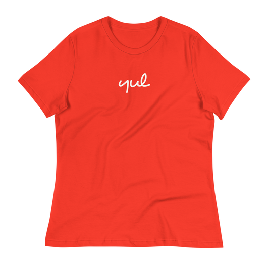 Women's Relaxed T-Shirt • YUL Montreal • YHM Designs - Image 02
