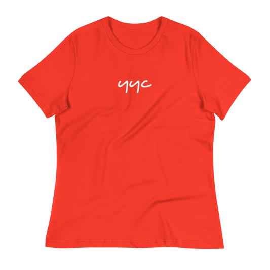Women's Relaxed T-Shirt • YYC Calgary • YHM Designs - Image 02