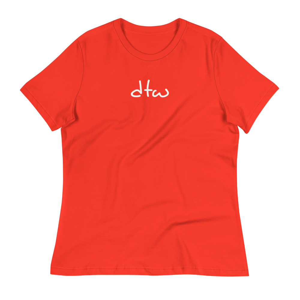 Women's Relaxed T-Shirt • DTW Detroit • YHM Designs - Image 02