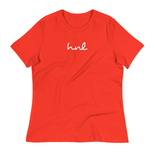 Women's Relaxed T-Shirt • HNL Honolulu • YHM Designs - Image 02