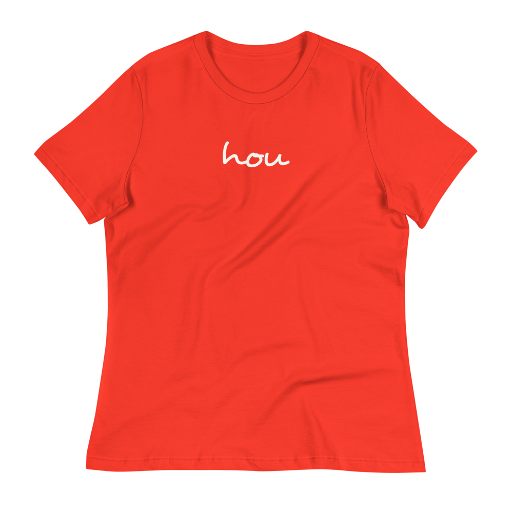 Women's Relaxed T-Shirt • HOU Houston • YHM Designs - Image 02