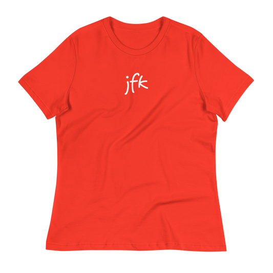 Women's Relaxed T-Shirt • JFK New York City • YHM Designs - Image 02
