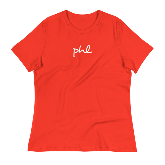 Women's Relaxed T-Shirt • PHL Philadelphia • YHM Designs - Image 02