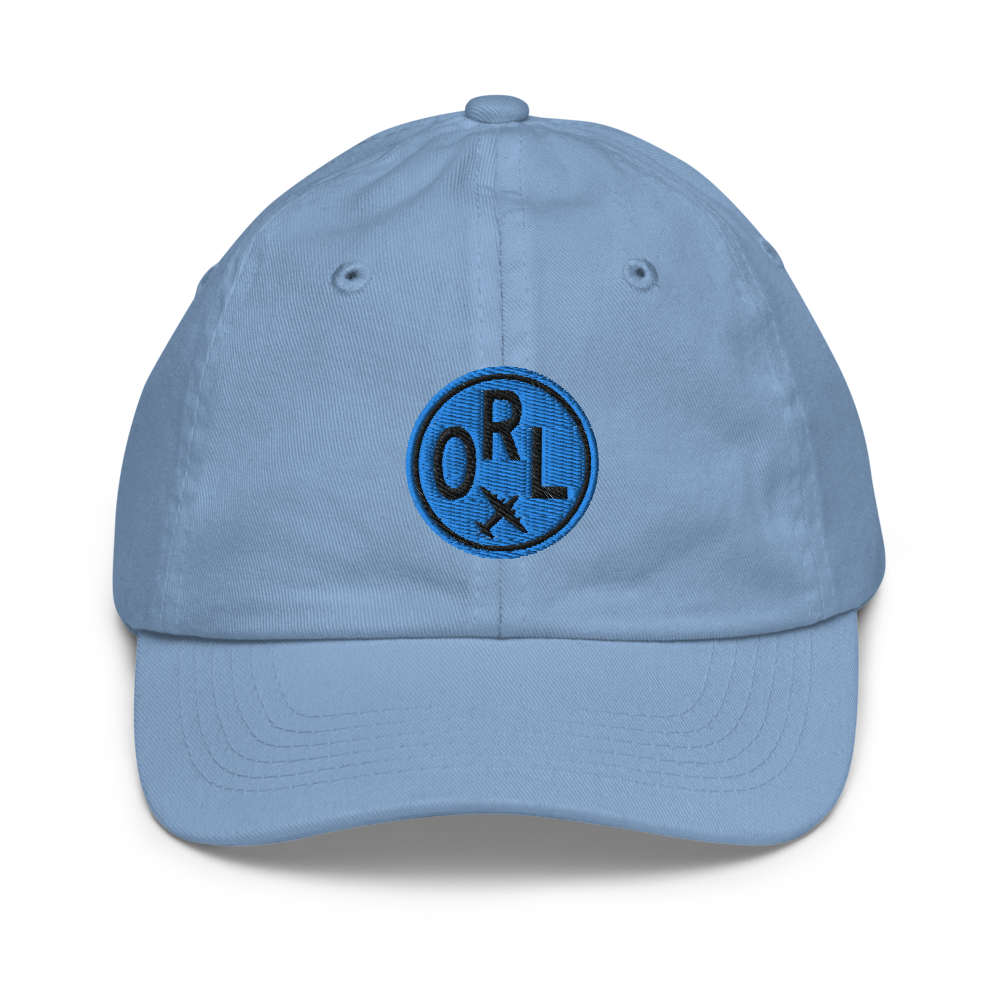 Roundel Kid's Baseball Cap - Aqua • ORL Orlando • YHM Designs - Image 06