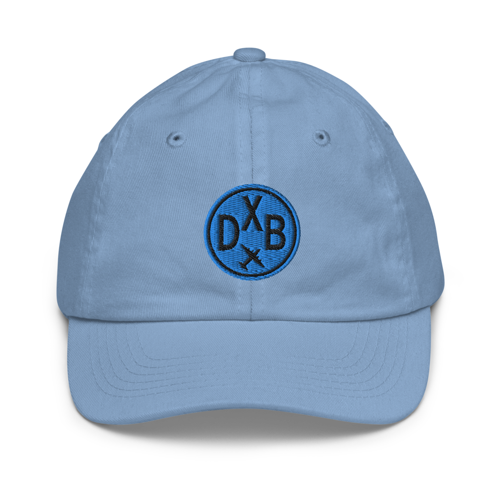 Roundel Kid's Baseball Cap - Aqua • DXB Dubai • YHM Designs - Image 06