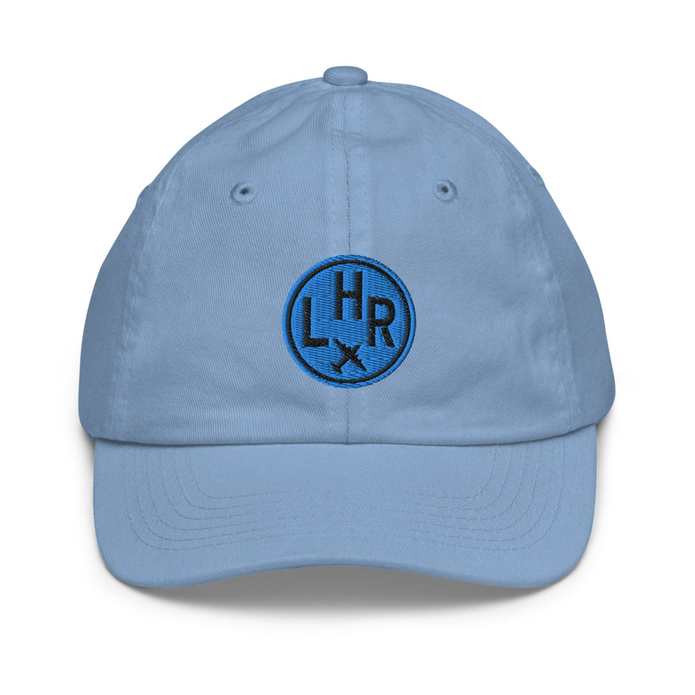 Roundel Kid's Baseball Cap - Aqua • LHR London • YHM Designs - Image 06