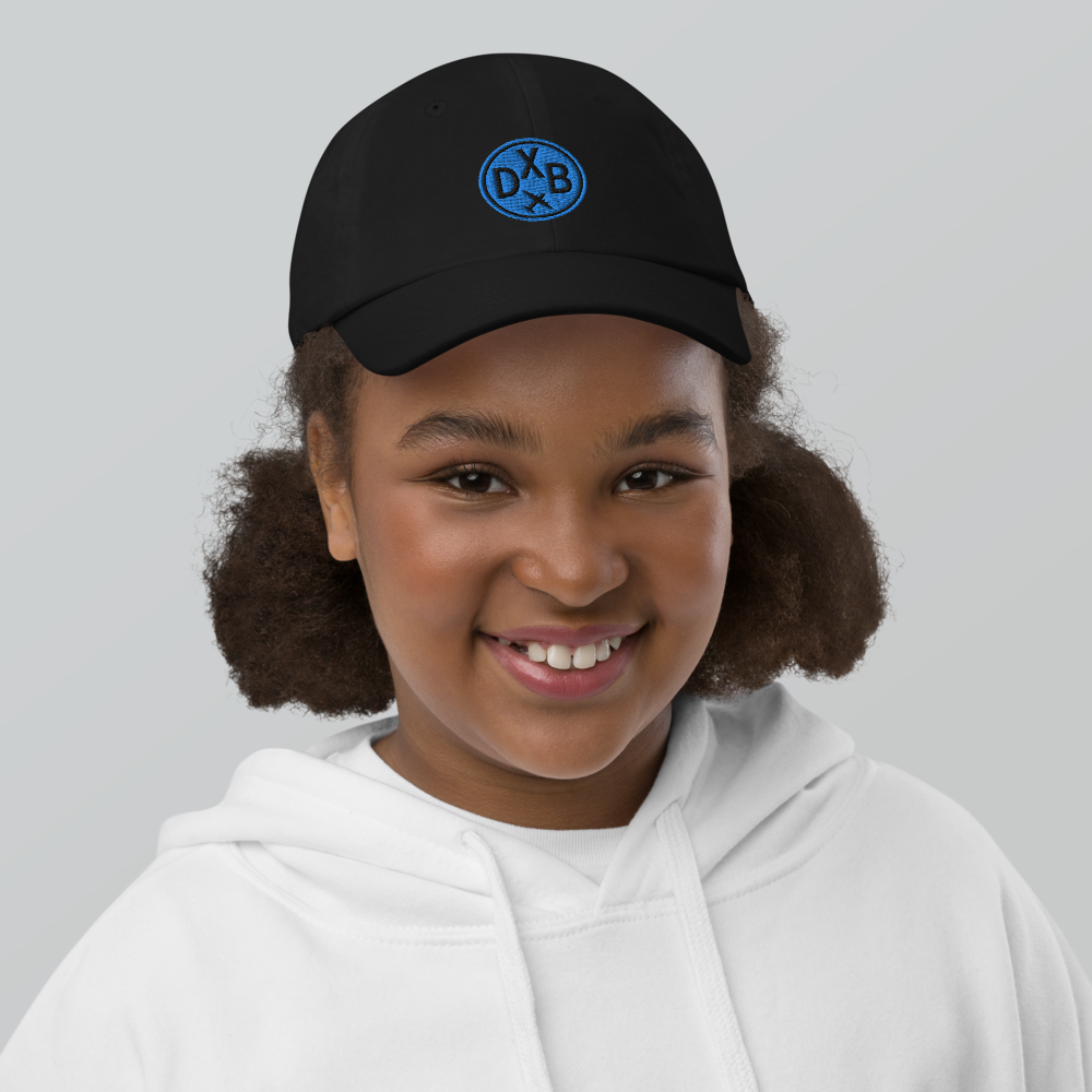 Roundel Kid's Baseball Cap - Aqua • DXB Dubai • YHM Designs - Image 05