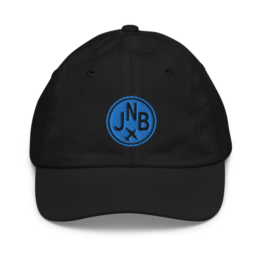 Roundel Kid's Baseball Cap - Aqua • JNB Johannesburg • YHM Designs - Image 01