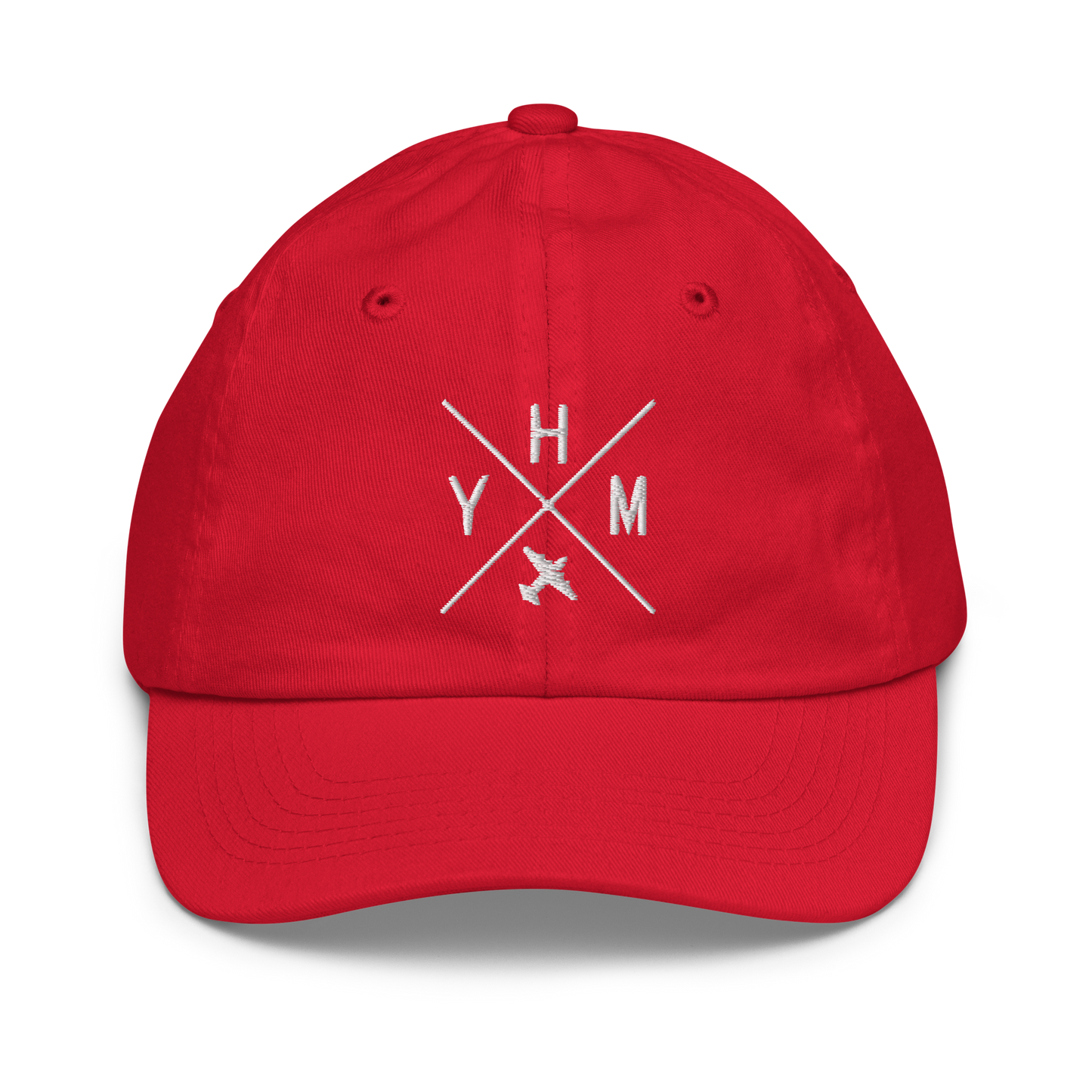 Crossed-X Youth Baseball Cap • White Embroidery