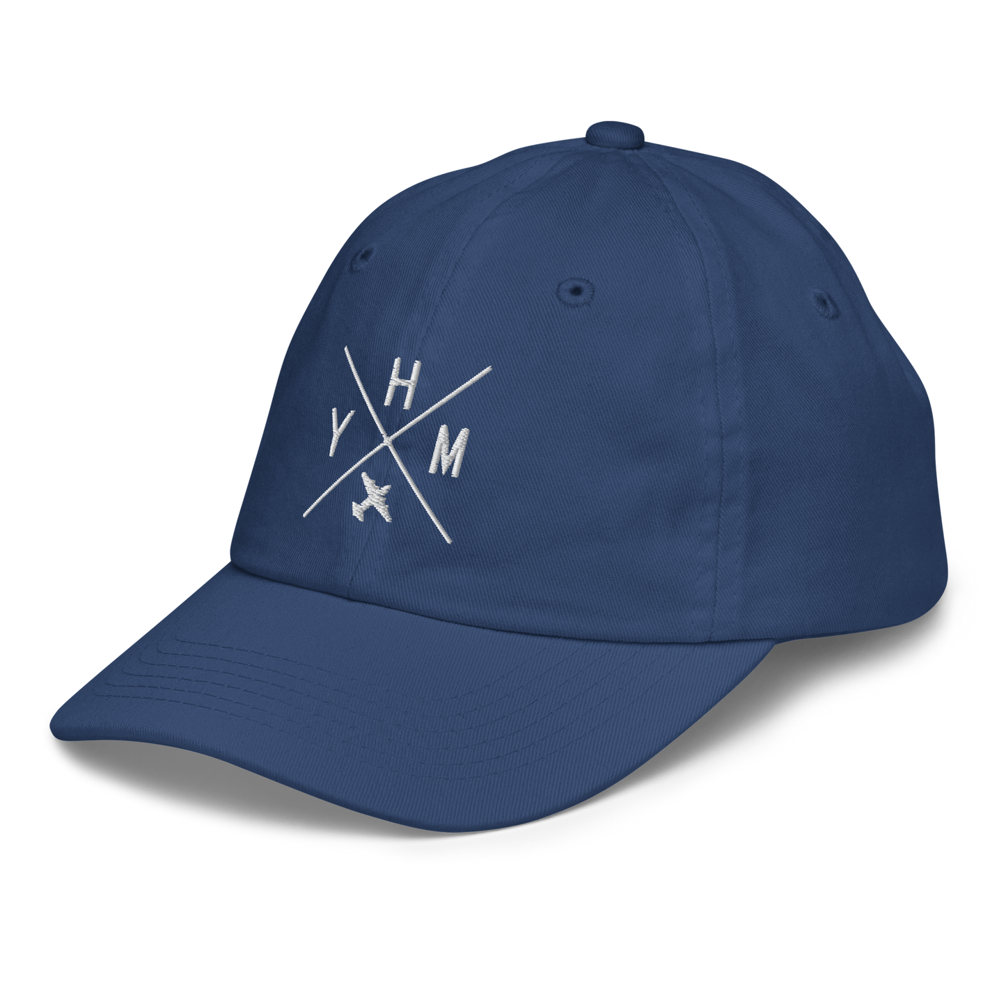 Crossed-X Youth Baseball Cap • White Embroidery