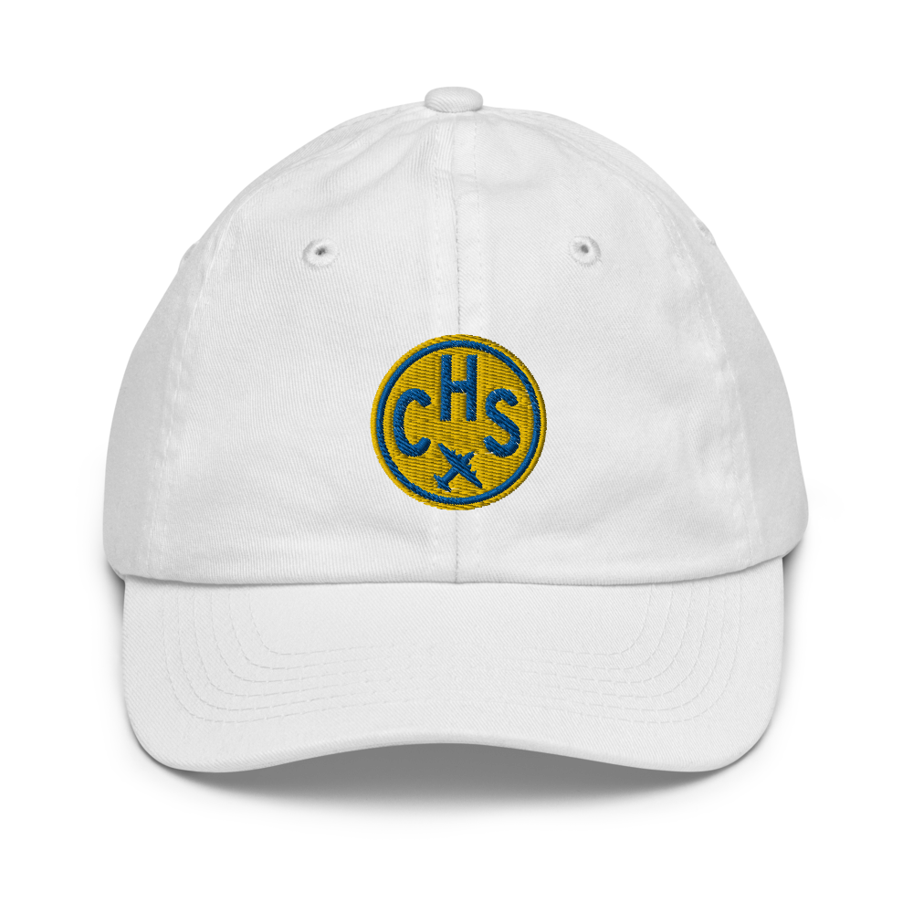 Roundel Kid's Baseball Cap - Gold • CHS Charleston • YHM Designs - Image 06
