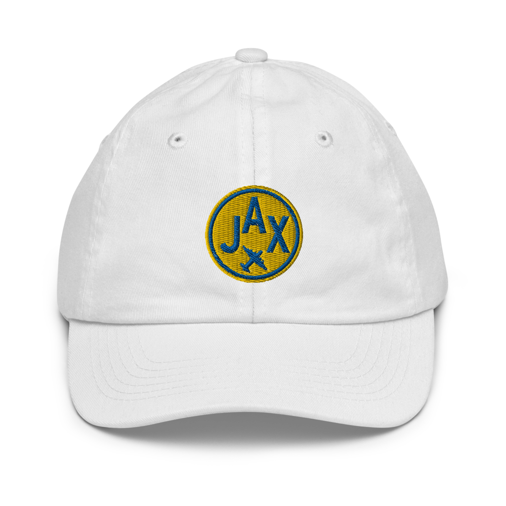 Roundel Kid's Baseball Cap - Gold • JAX Jacksonville • YHM Designs - Image 06