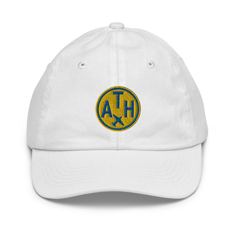 Roundel Kid's Baseball Cap - Gold • ATH Athens • YHM Designs - Image 06
